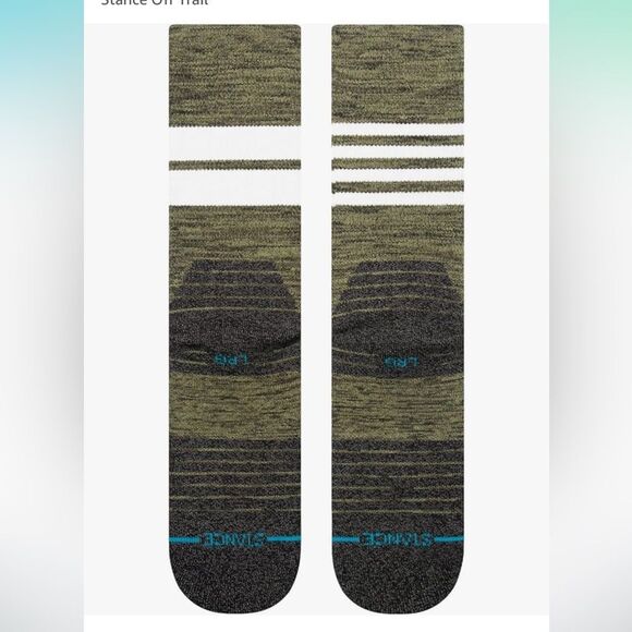 STANCE UNISEX PERFORMANCE HIKE MID CUSHION MERINO WOOL BLEND CREW HEIGHT NWT - Picture 3 of 4